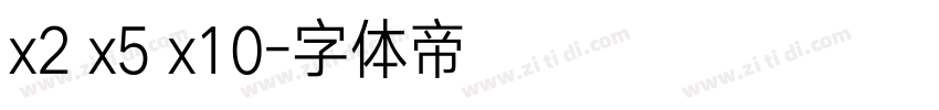 x2 x5 x10字体转换